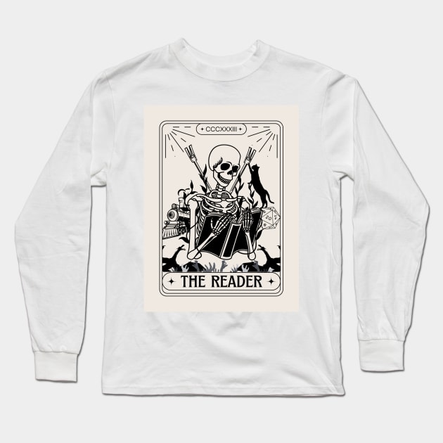 A new tarot card: The Reader Long Sleeve T-Shirt by chrisphilbrook